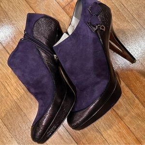 CHRISTIAN DIOR Purple Booties Size 39